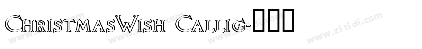 ChristmasWish Callig字体转换
